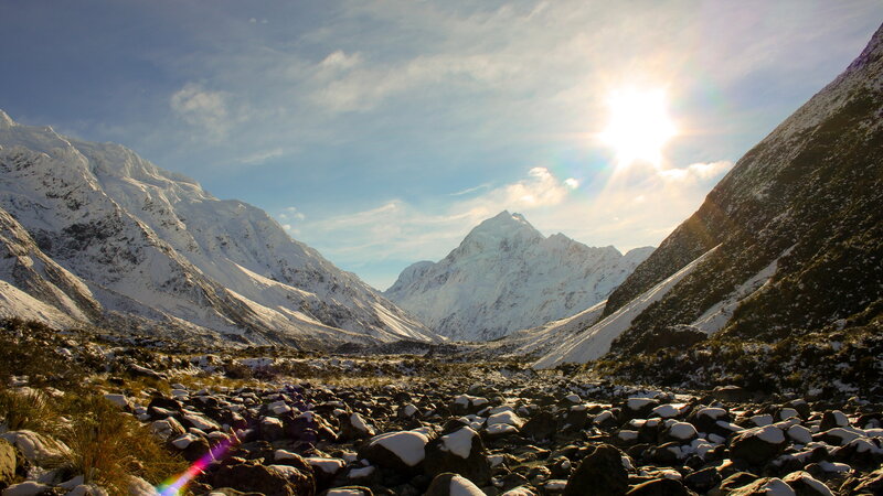 Snow-covered Mountains — White, Serene, Afternoon