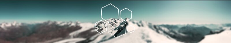 Snow-covered Mountains — White, Serene, Photograph, Hexagons