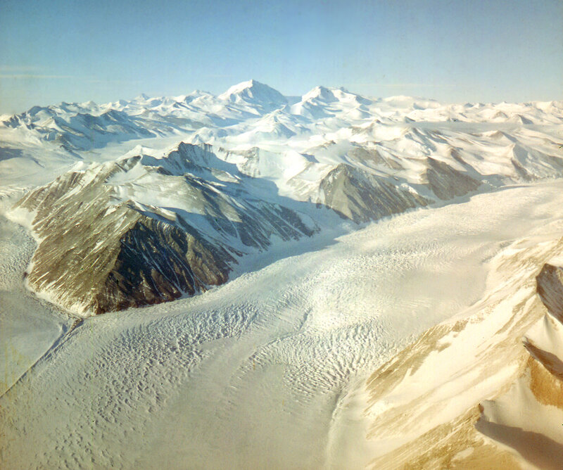 Snow-covered Mountains — White, Serene, Winter, Photograph