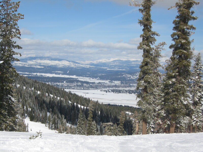 Snow-covered Mountains — White, Serene, Winter, Photograph, Trees, Valley, Sky, Green