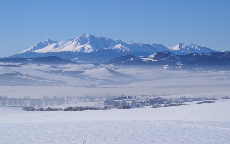 Snow-covered Mountains — White, Serene, Winter, Photograph, Valley