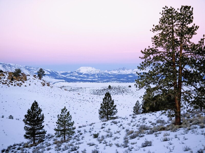 Snow-covered Mountains — White, Serene, Winter