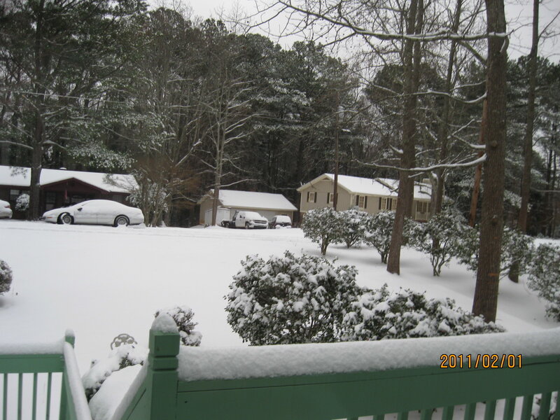 Snow-covered Neighborhood