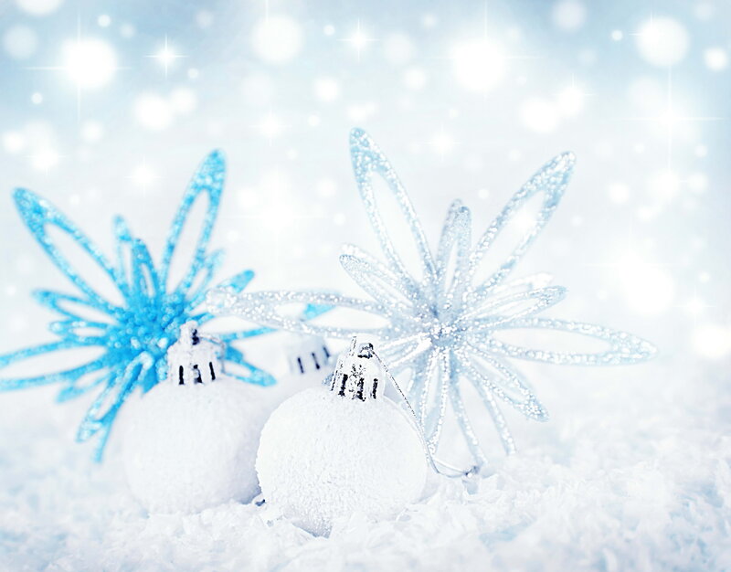 Snow-covered Ornaments