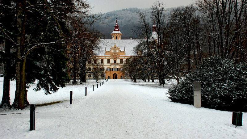 Snow-covered Palace — White