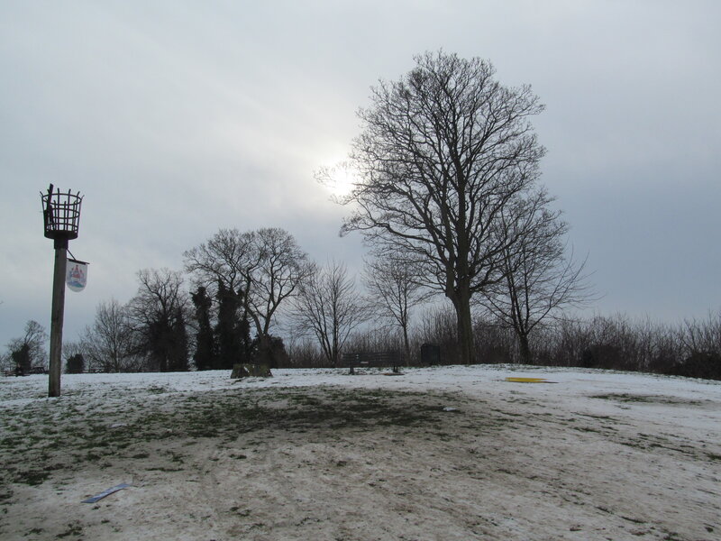 Snow-covered Park — White, Overcast