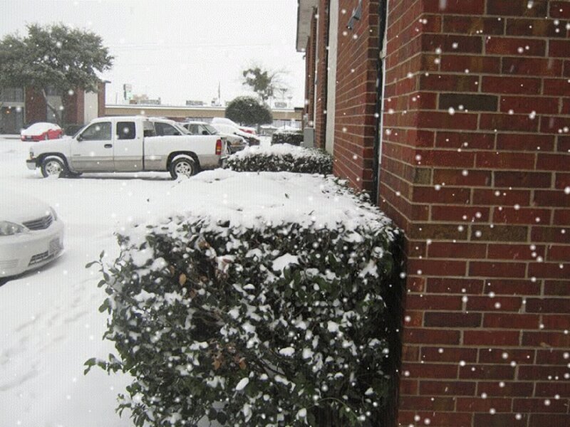 Snow-covered Parking Lot — White, Calm