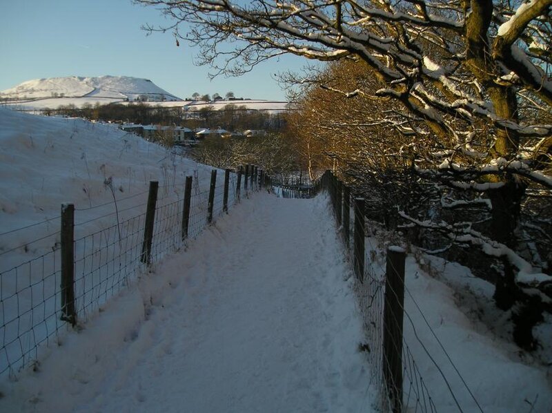 Snow-covered Path — White