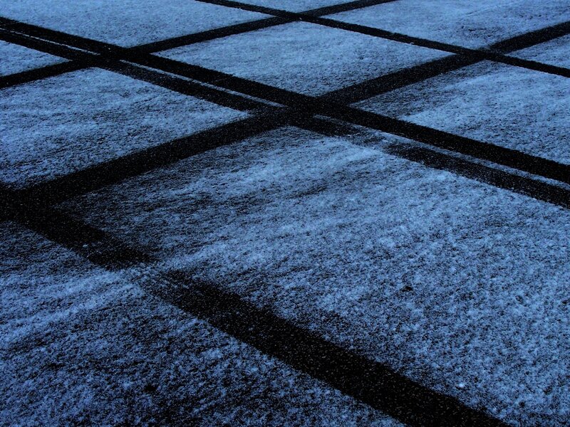 Snow-covered Pavement — Blue