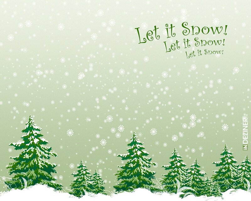 Snow-covered Pine Trees — Green, Peaceful