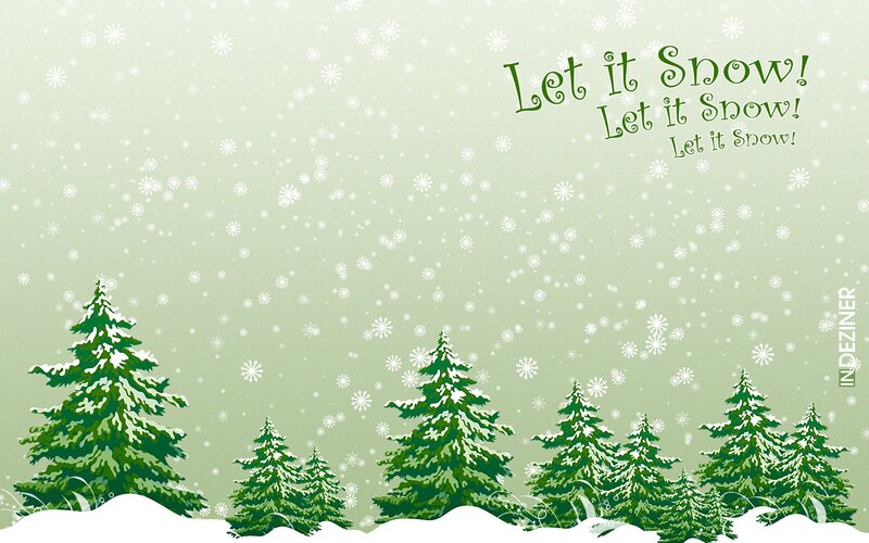 Snow-covered Pine Trees — Green, Peaceful, Winter