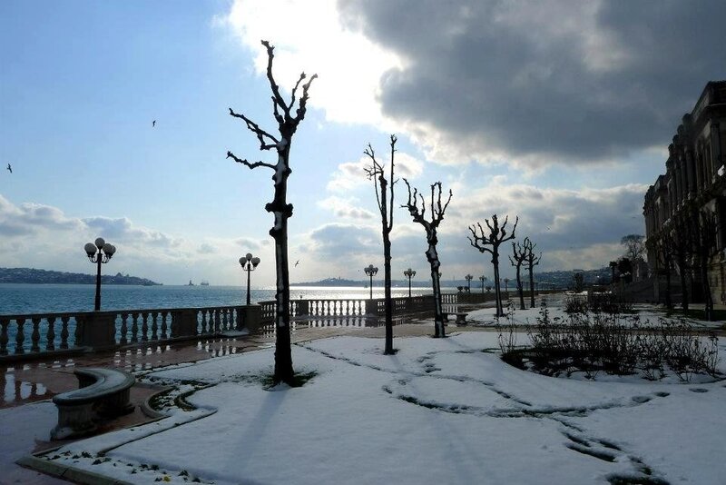 Snow-covered Promenade