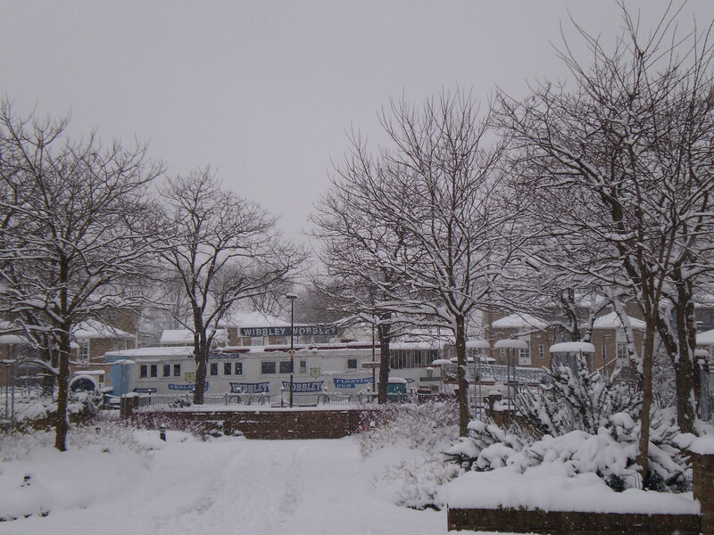 Snow-covered Pub in Winter