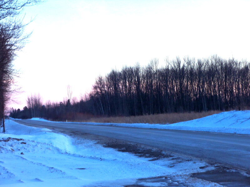 Snow-covered Road — Blue, Cold