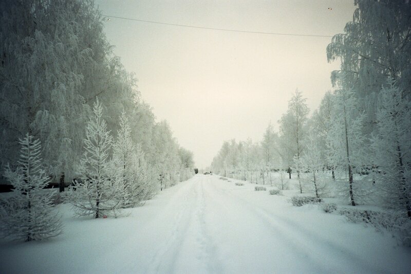 Snow-covered Road — Cold