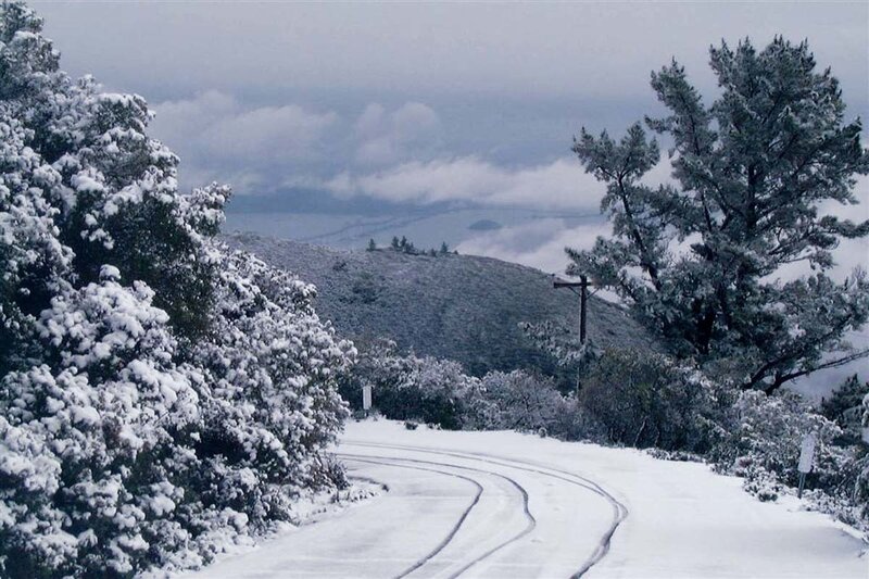Snow-covered Road — White