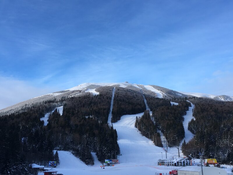 Snow-covered Ski Mountain