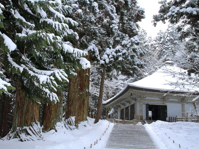 Snow-covered Temple