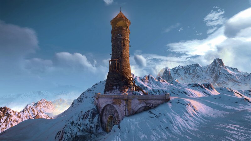 Snow-covered Tower