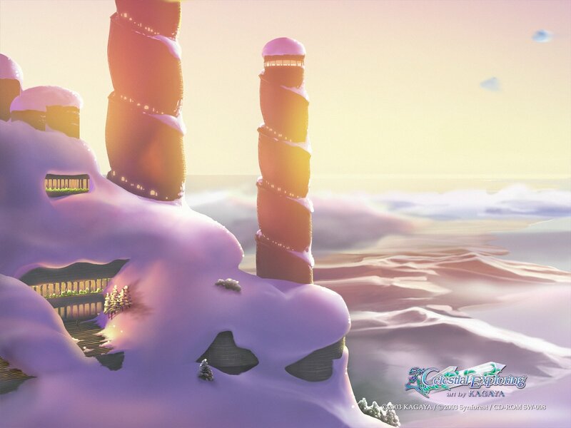 Snow-covered Towers — Purple