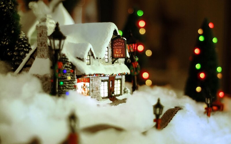 Snow-covered Toy Workshop