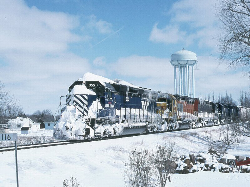 Snow-covered Train