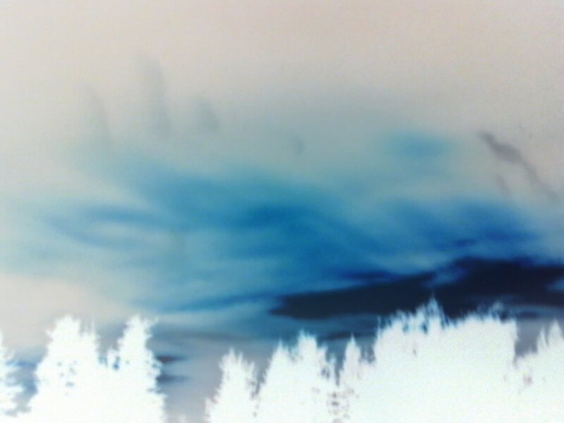 Snow-covered Trees — Blue, Dramatic, Painting