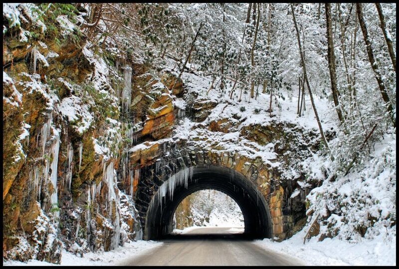 Snow-covered Tunnel