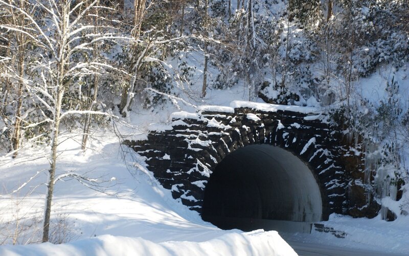 Snow-covered Tunnel — White, Cold