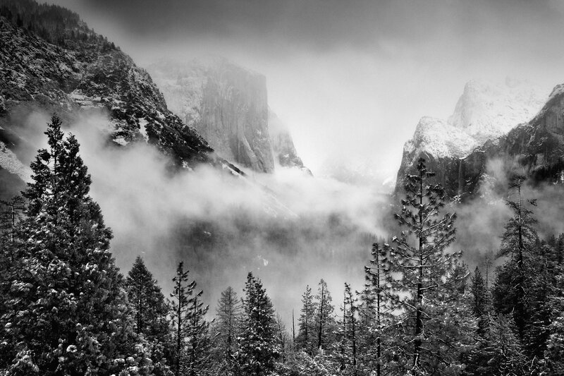 Snow-covered Valley — Black