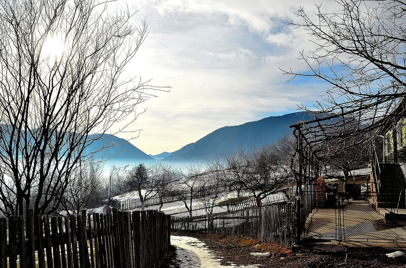 Snow-covered Valley — Blue, Serene, Winter
