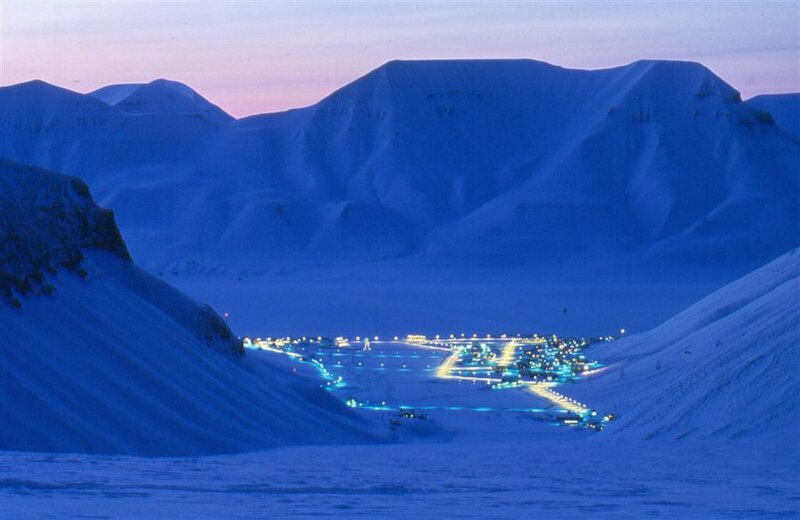 Snow-covered Valley Village