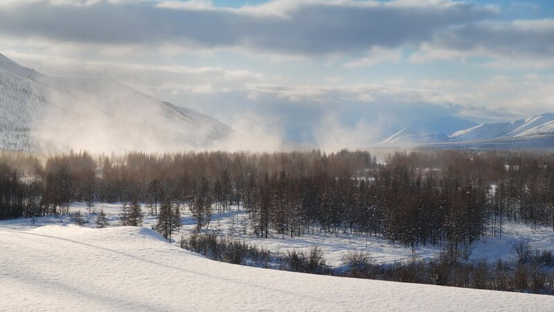 Snow-covered Valley — White, Cold, Winter