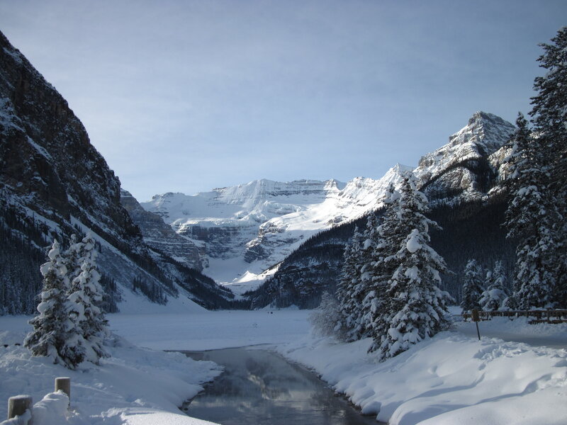 Snow-covered Valley — White, Serene, Winter, Photograph, Mountains, Trees