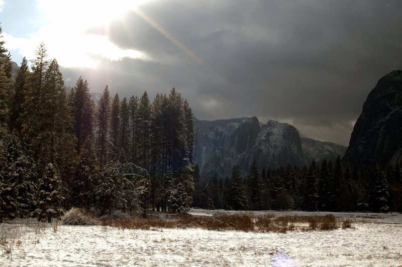 Snow-covered Valley — White