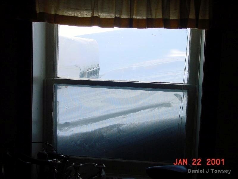 snow-covered view from window