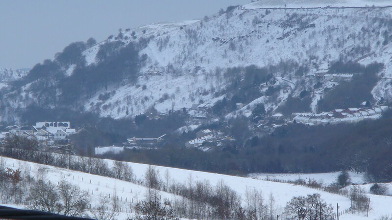 Snow-covered Village — White, Cold, Winter