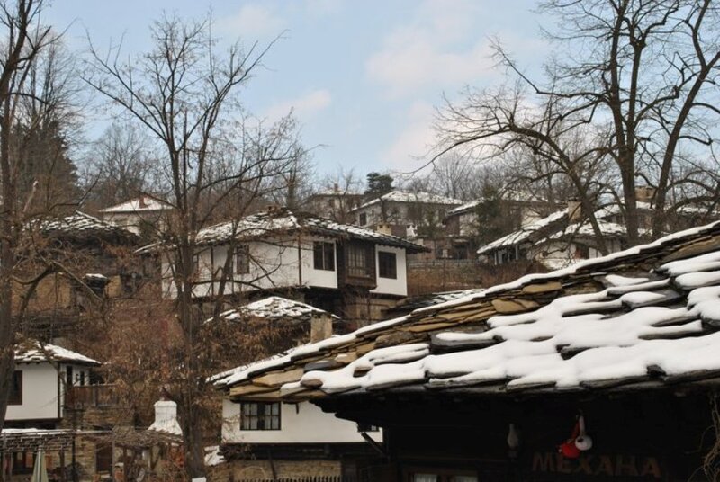 Snow-covered Village — White, Quiet, Winter