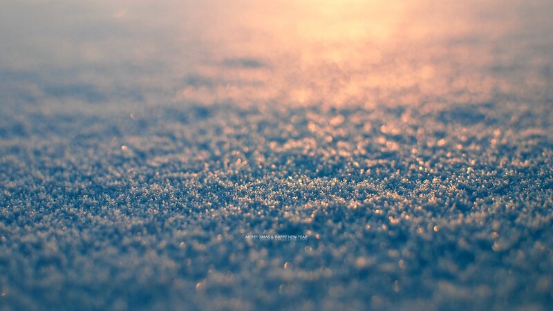 Snow Crystals in Sunlight — Blue