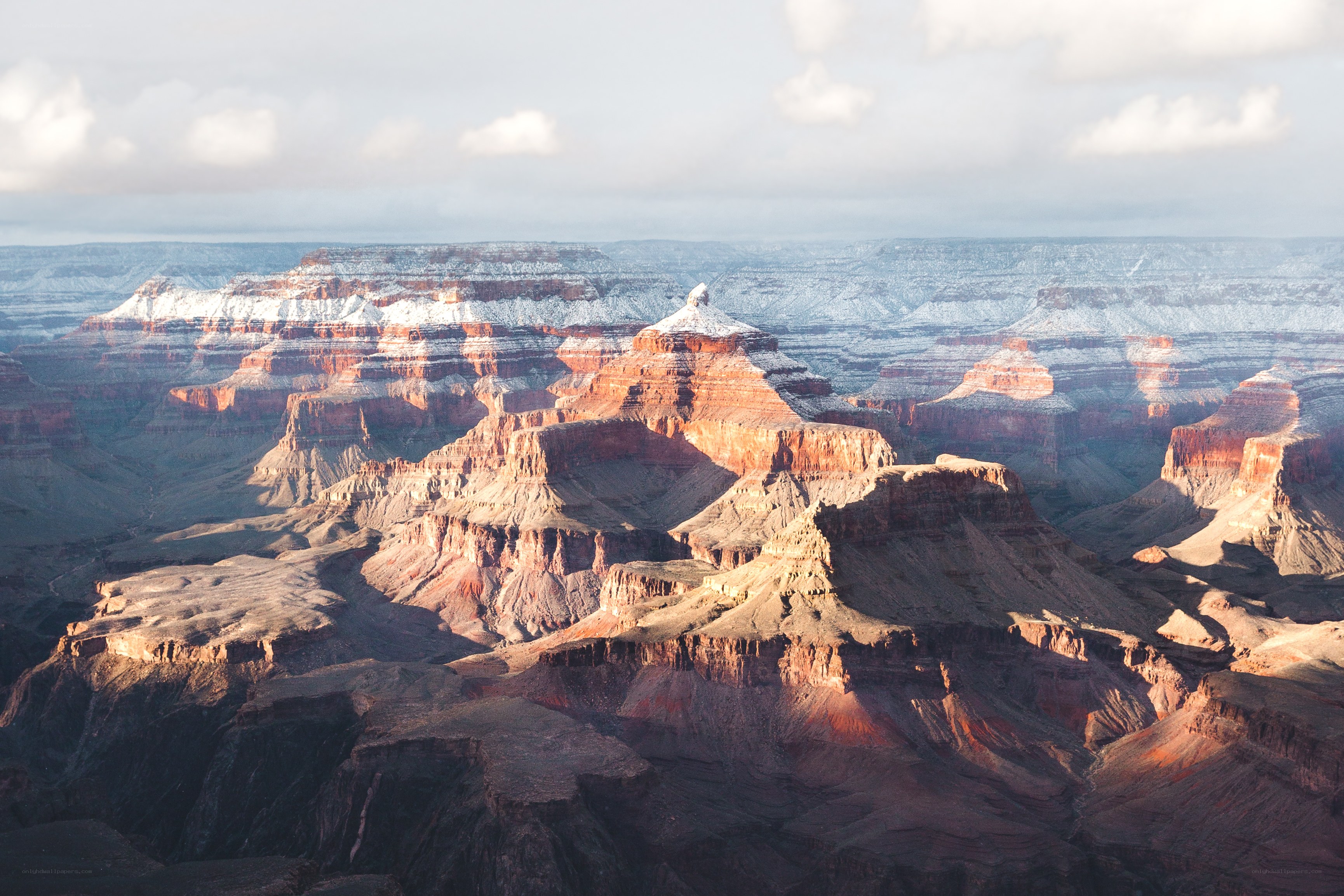 Snow-dusted Grand Canyon