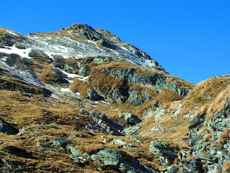 Snow-dusted Mountain Slope