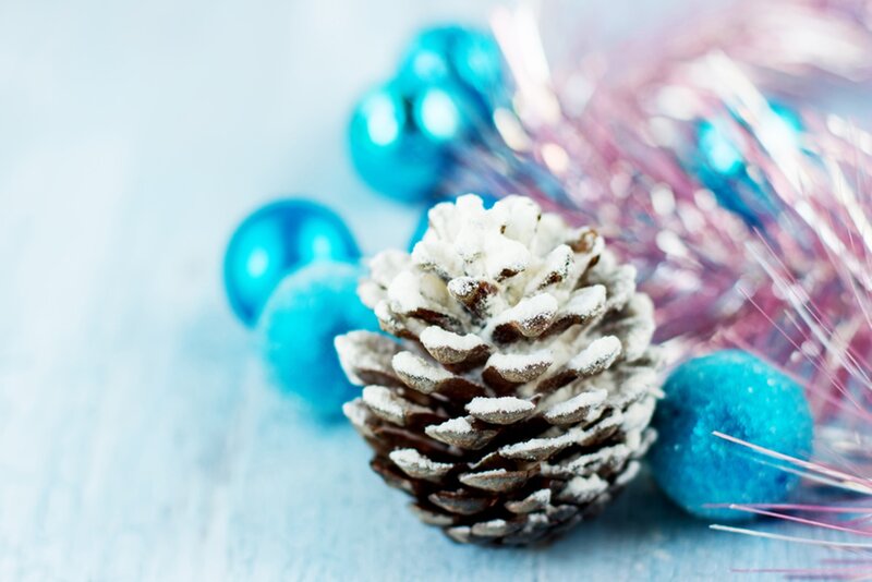 Snow-dusted Pinecone