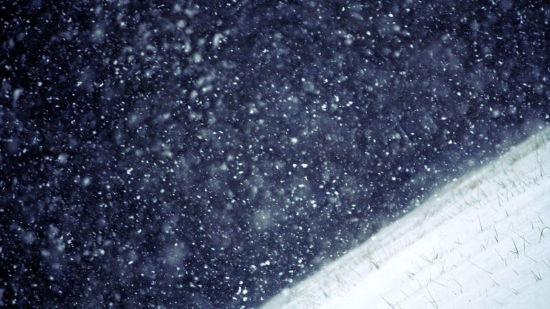 Snow Falling at Night — White, Cold