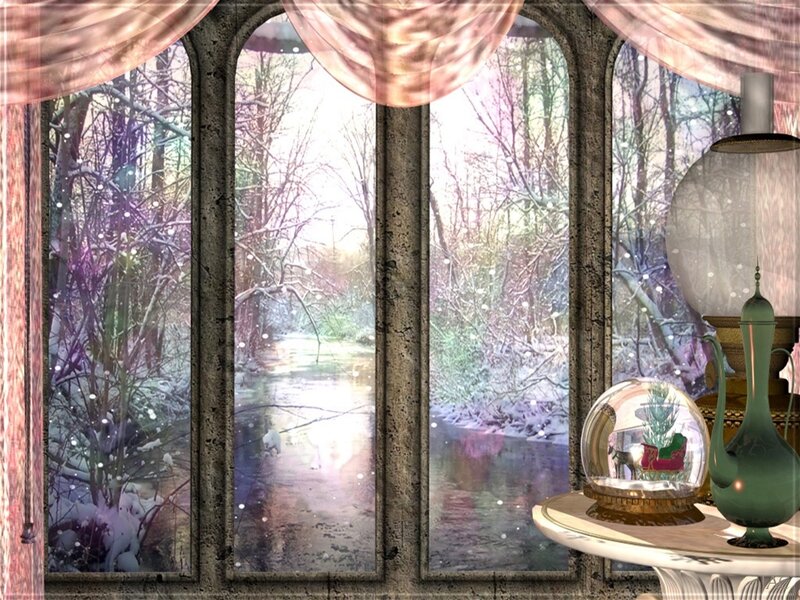 Snow Globe on Table
