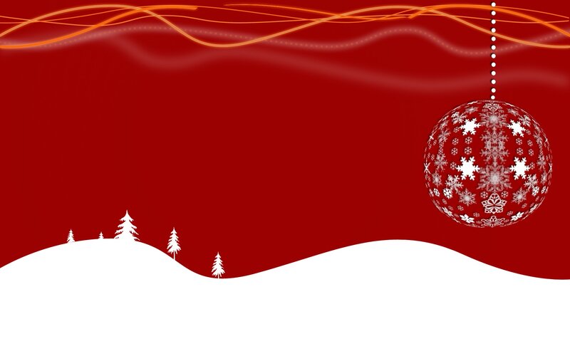 Snow Globe Ornament — Red
