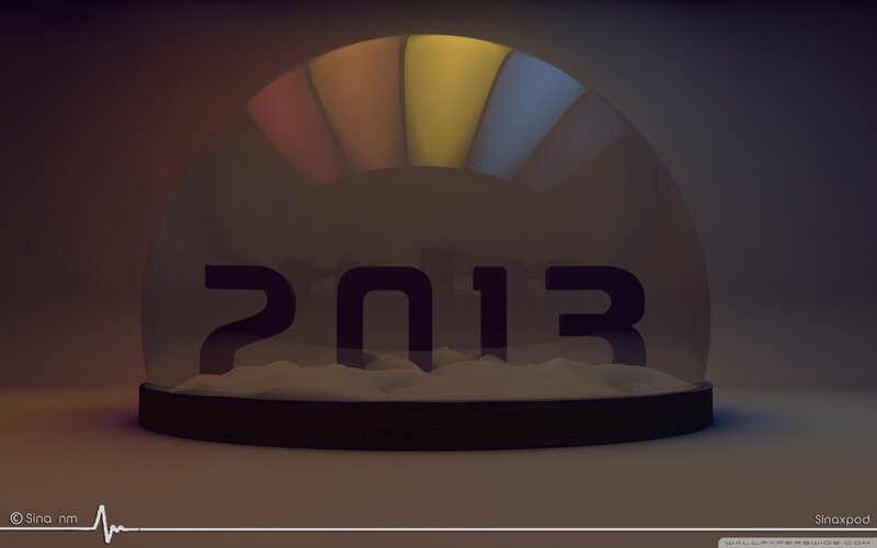Snow Globe with 2013