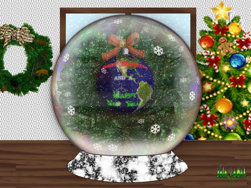 Snow Globe with Earth