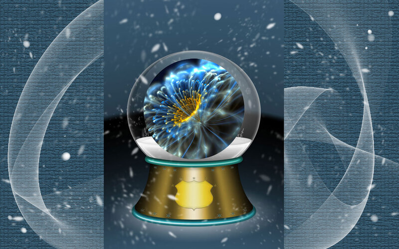 Snow Globe with Flower