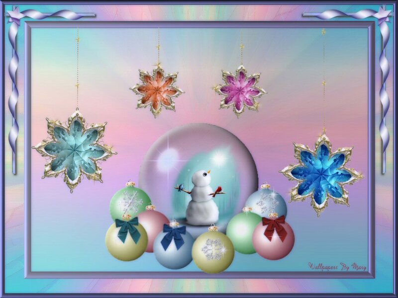 Snow Globe with Ornaments