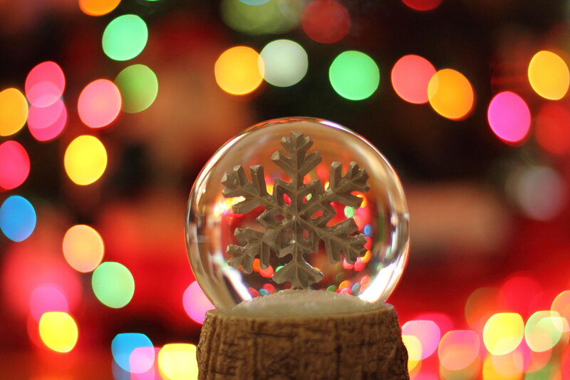 Snow Globe with Snowflake